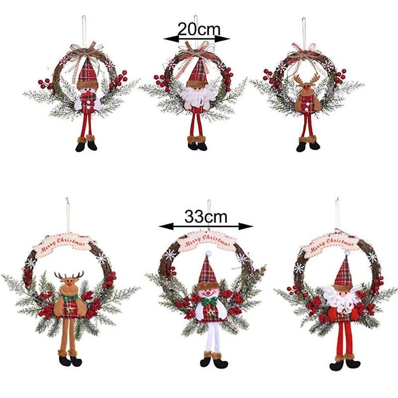 Artificial Christmas Wreath for Front Door Wall, Elk(small)