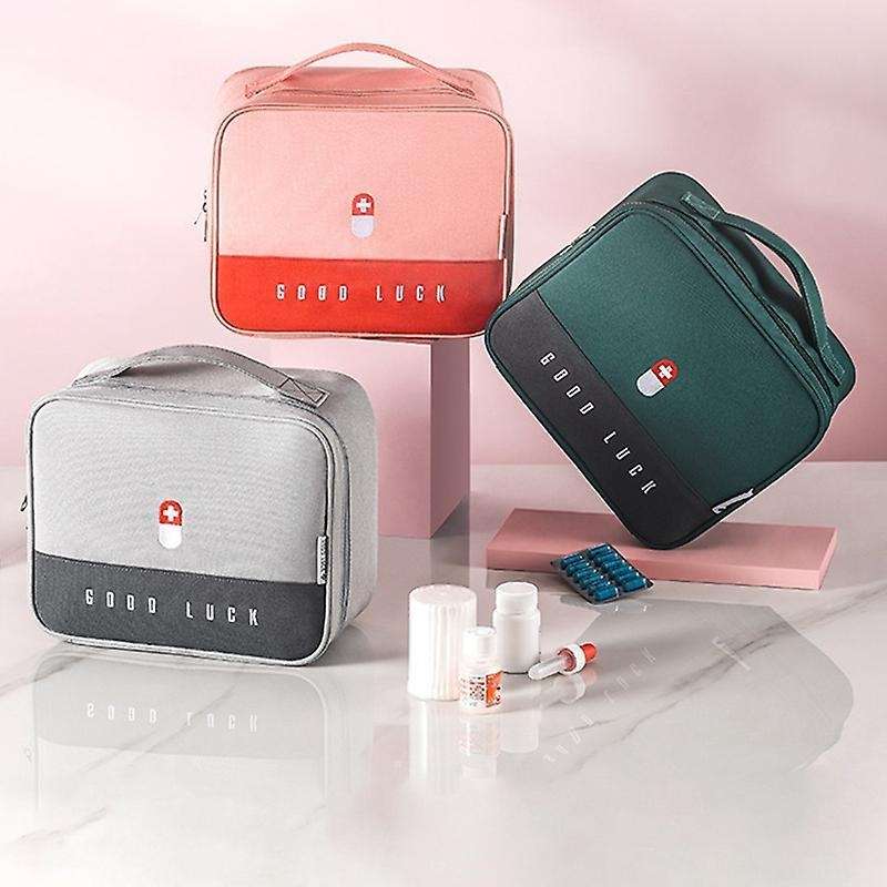 Portable Storage Bag Multifunctional First Aid Kit for Hiking Pink