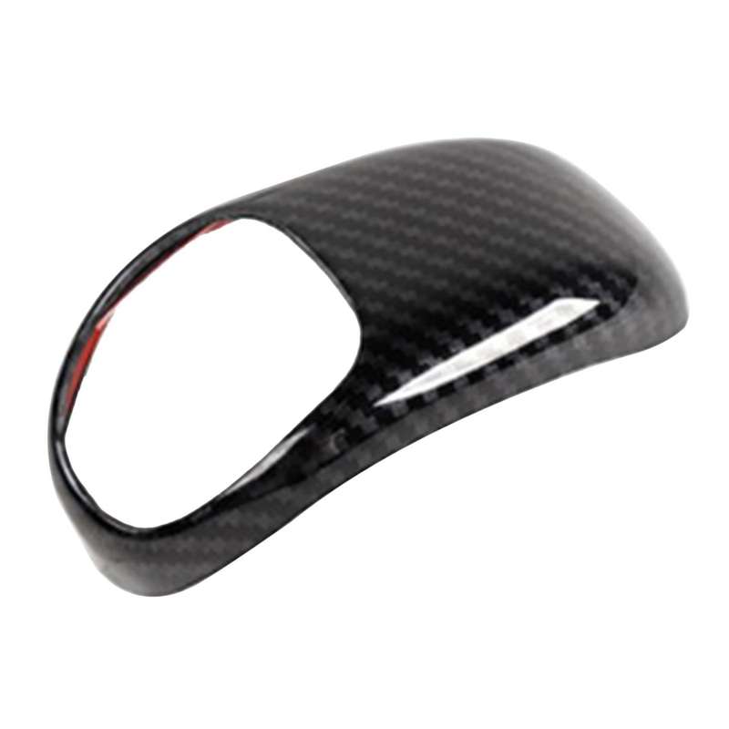 Carbon Fiber Gear Shift Knob Shifter Lever Cover Trim Decoration