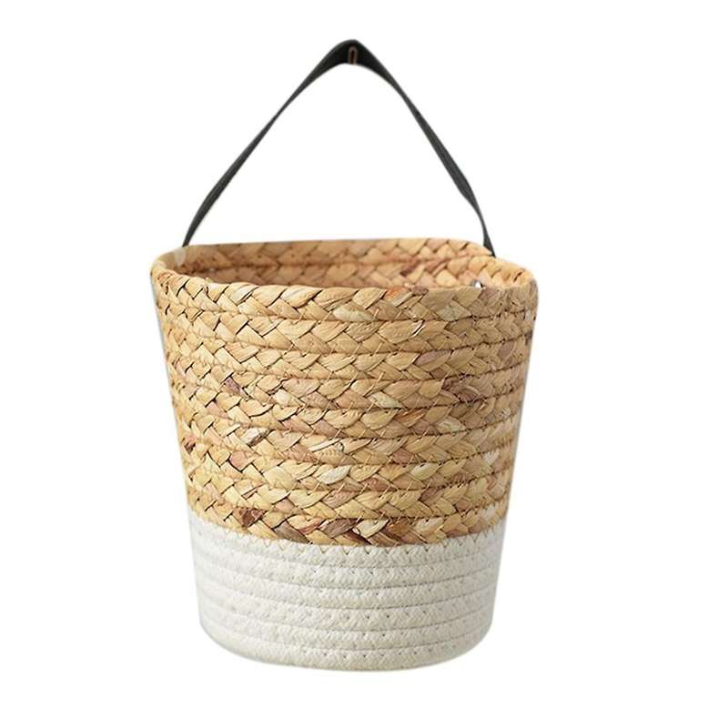 Woven Hanging Basket Baskets for Planters Wall Decor Wall-mounted S