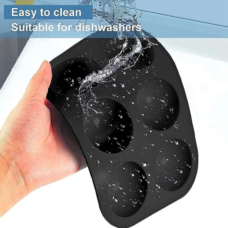 Silicone Mold for Hot Chocolate Bomb 3 Pack 6-cavity Semi Sphere Mold