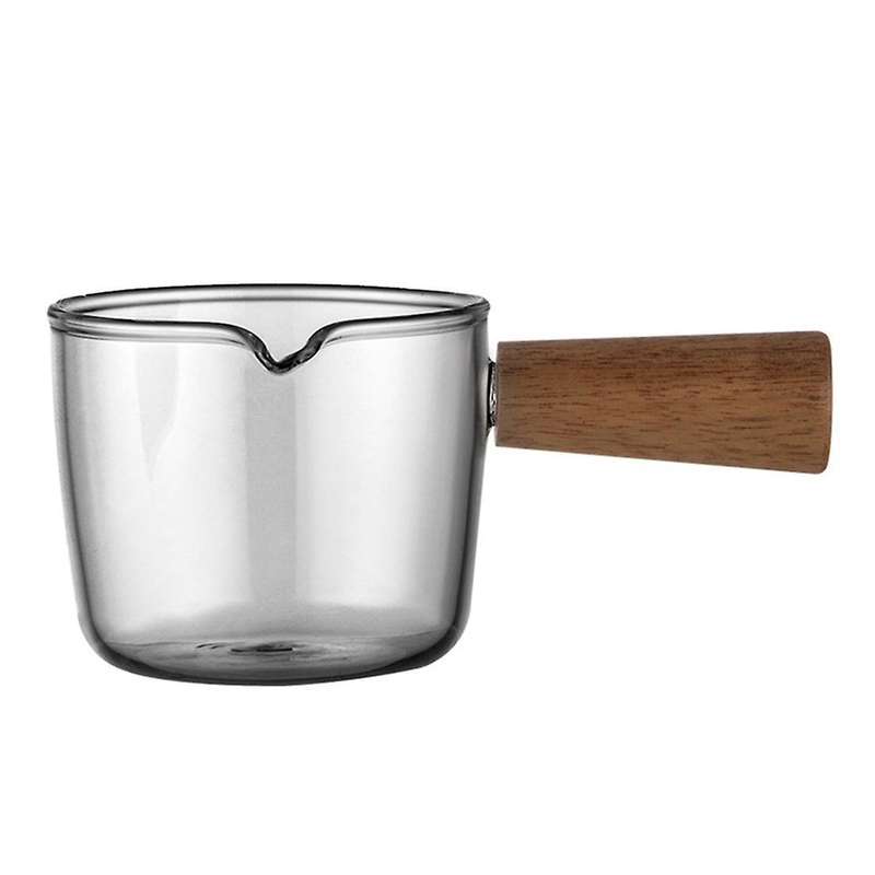 Mini Wooden Handle Small Milk Cup Espresso Coffee Extraction Cup 50ml