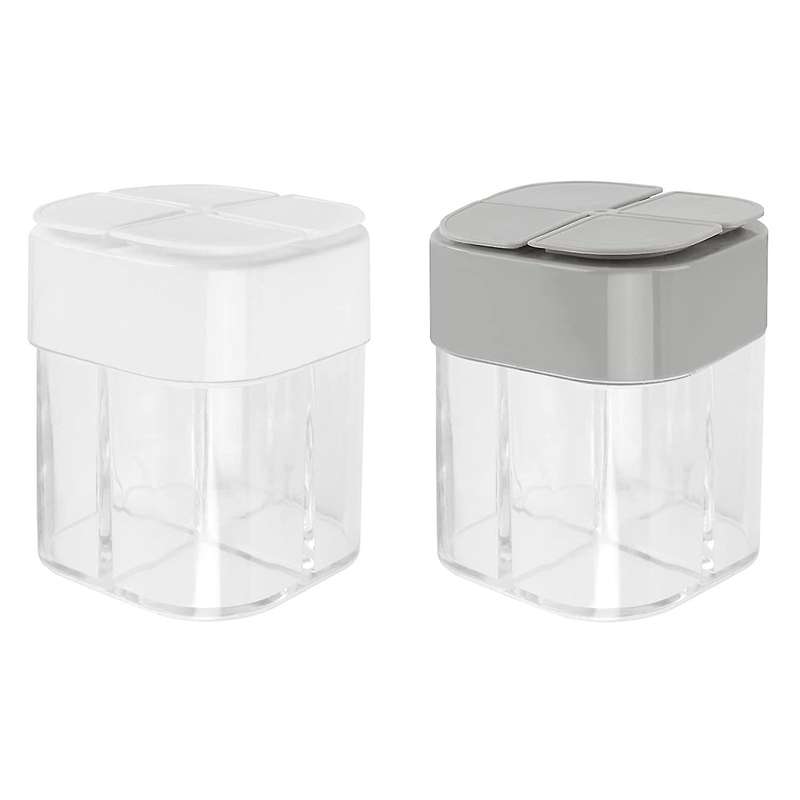 Spice Container,4grid Seasoning Shaker Can Filter,kitchen Picnics