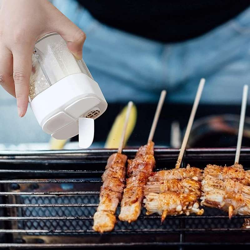 Spice Container,4grid Seasoning Shaker Can Filter,kitchen Picnics