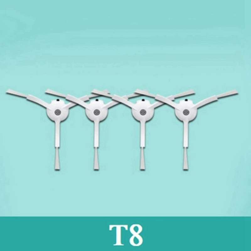 8pcs for Roborock T8/ Q7 Max / Max+ Washable Mop Cloth Side Brush