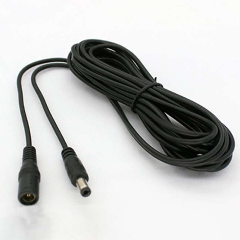 2 Pcs Dc Power Extension Cable 5.5x2.1mm 5v/12v/24v Led Strip 5 Meter