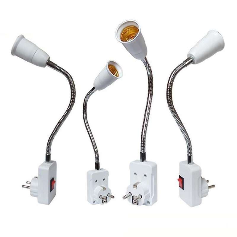 E27 Adjustable Rotating Flexible Extension Lamp Base Adapter Eu Plug