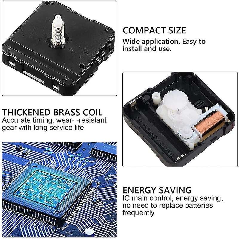 Quartz Clock Mechanism Kit, Wall Clock Mechanisms Mattery Powered