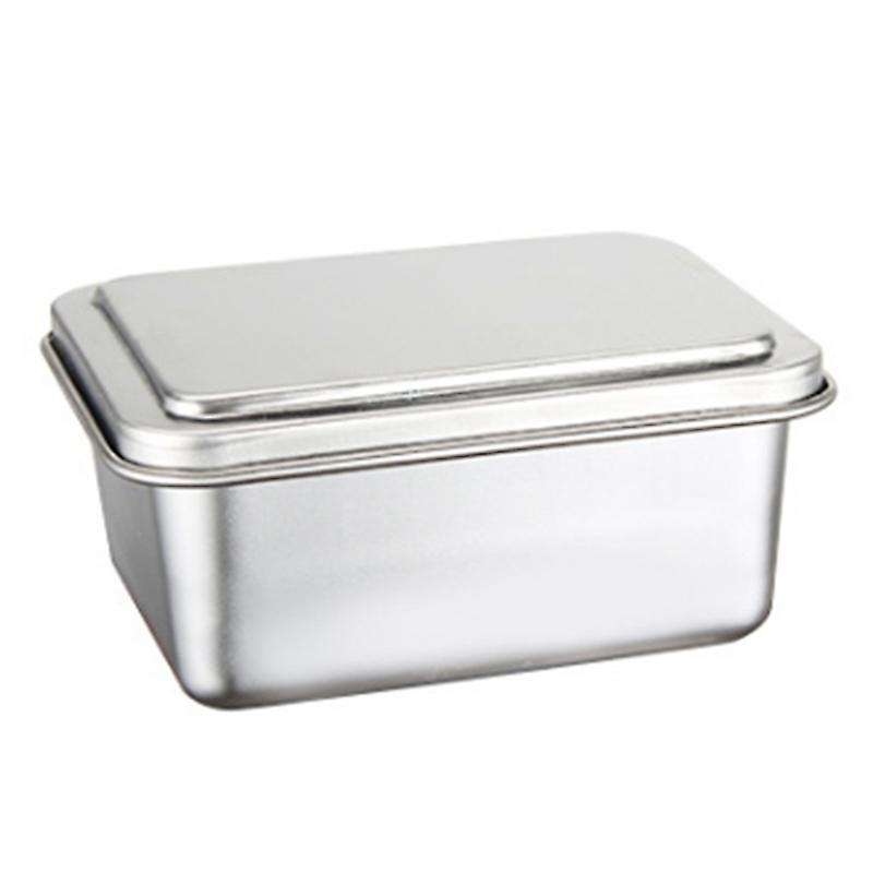 Stainless Steel Fresh-keeping Box with Lid Food Storage Box, B