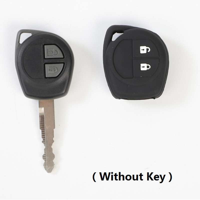 Silicon Car Key Cover for Suzuki Sx4 Swift Grand Vitara, Black