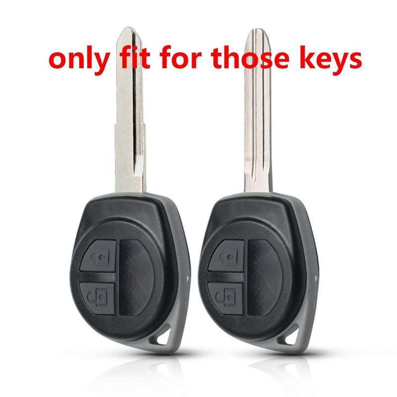 Silicon Car Key Cover for Suzuki Sx4 Swift Grand Vitara, Black