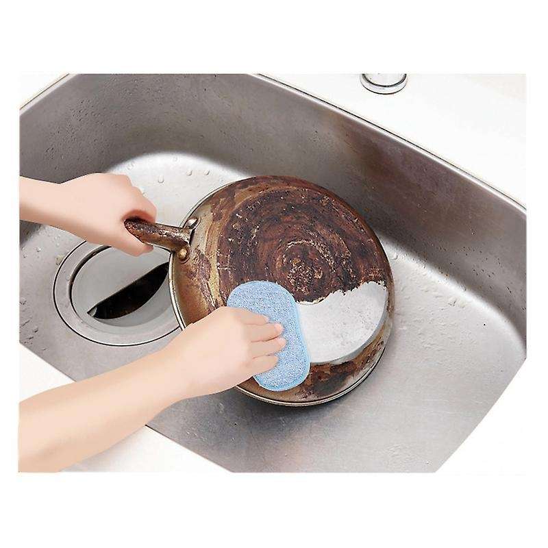 Antibacterial Microfiber Kitchen  Sponges Scourer Dish Scrubber Brush