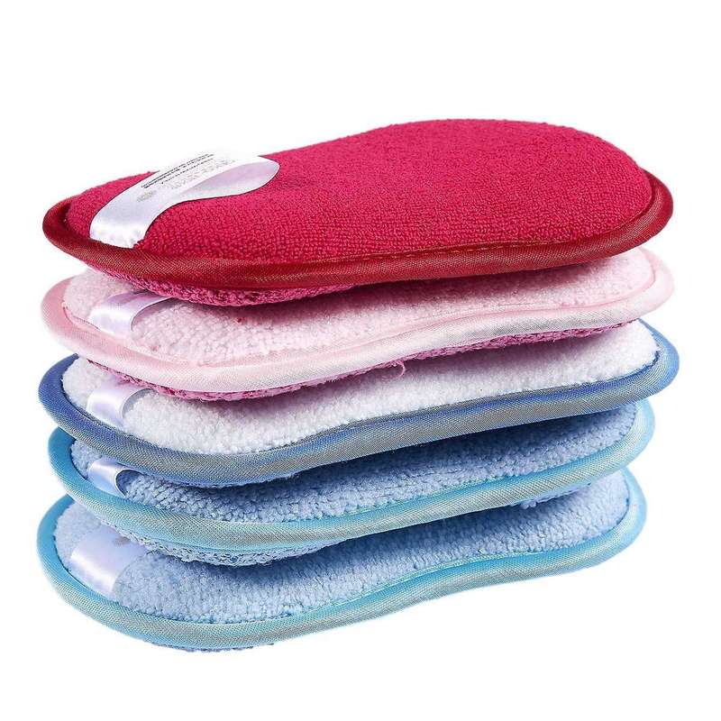 Antibacterial Microfiber Kitchen  Sponges Scourer Dish Scrubber Brush