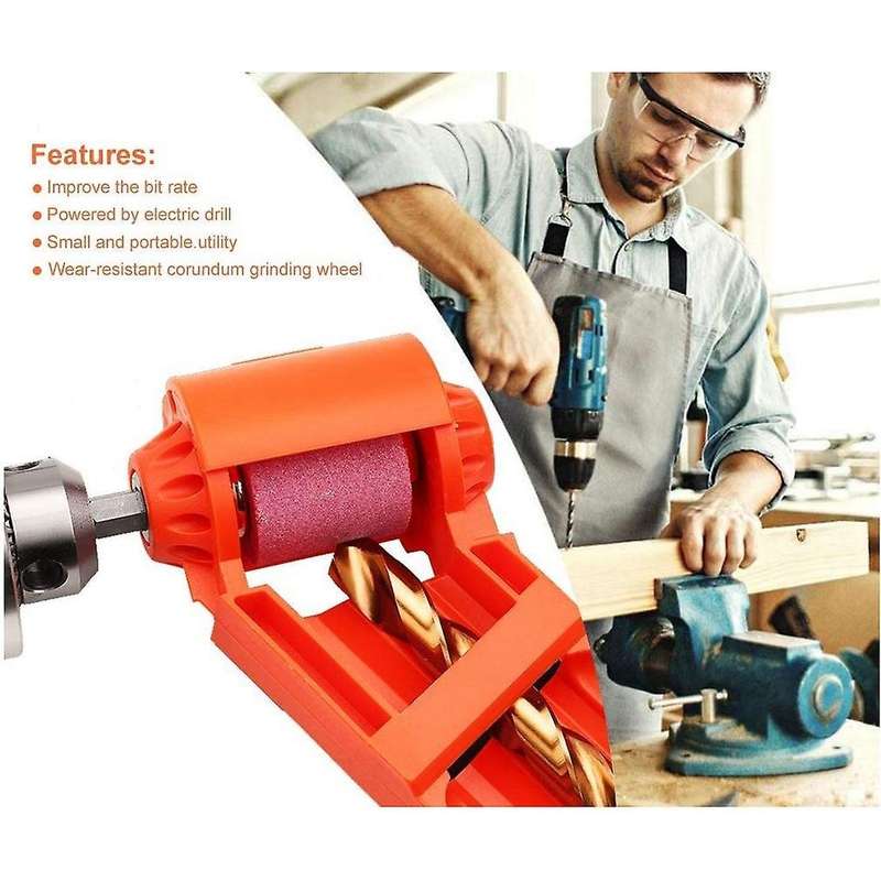 Drill Bit Sharpener Portable Diamond Drill Bit Sharpening Tool 2pcs