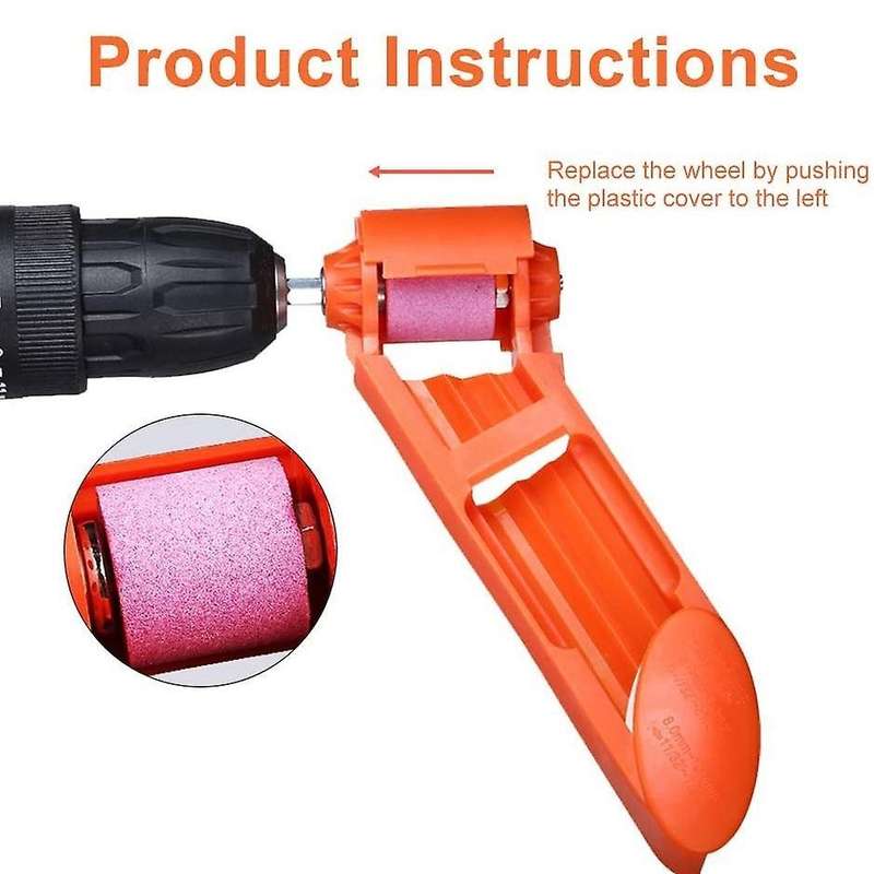 Drill Bit Sharpener Portable Diamond Drill Bit Sharpening Tool 2pcs