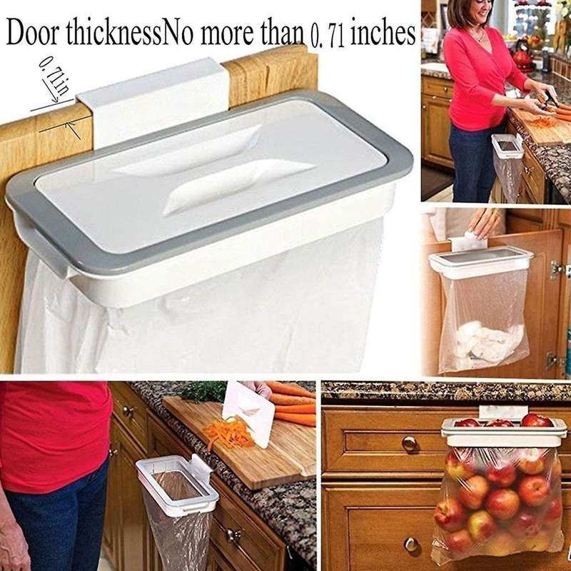 Garbage Bag Holder,garbage Can for Closet,with Lid Trash Bag Holder