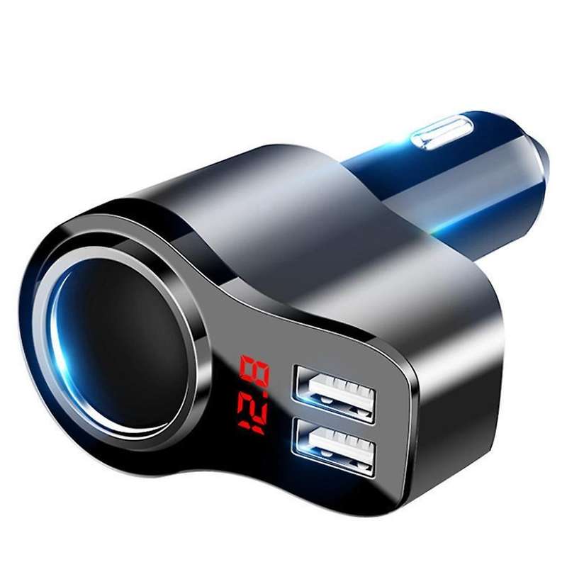 Car Charger Splitter 12v-24v Socket Power with Led Digital Display