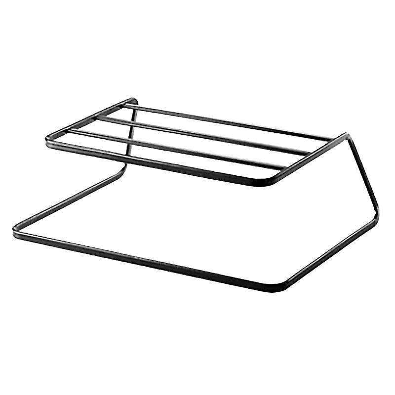 1pcs Dish Drying Rack 2 Layer Tableware Storage Rack Closet ,black