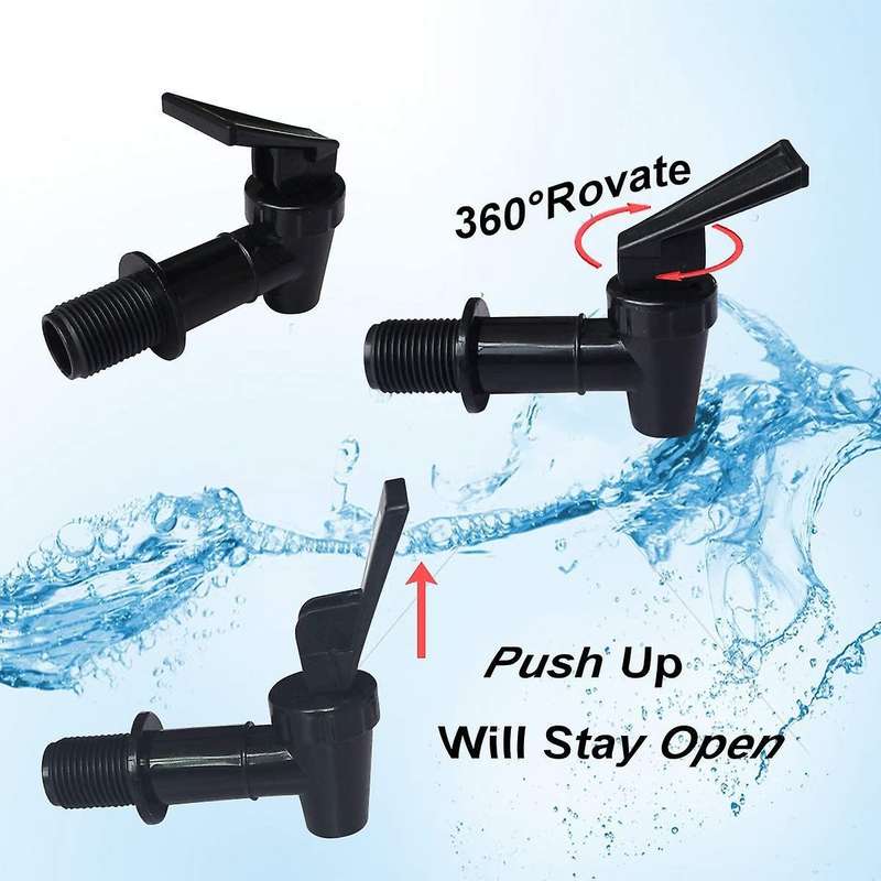 4 Pcs Cooler Faucet Water Bottle Jug, Dispenser Tap Set, Reusable C