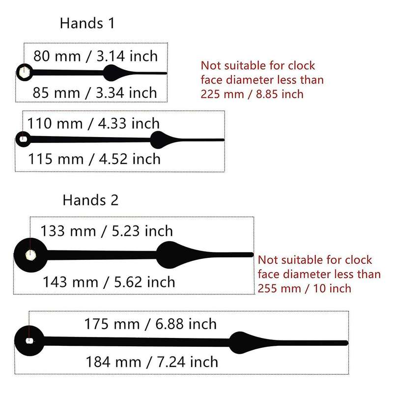 18mm High Torque Quartz Movement Diy 4pairs Hands Wall Clock Repair A