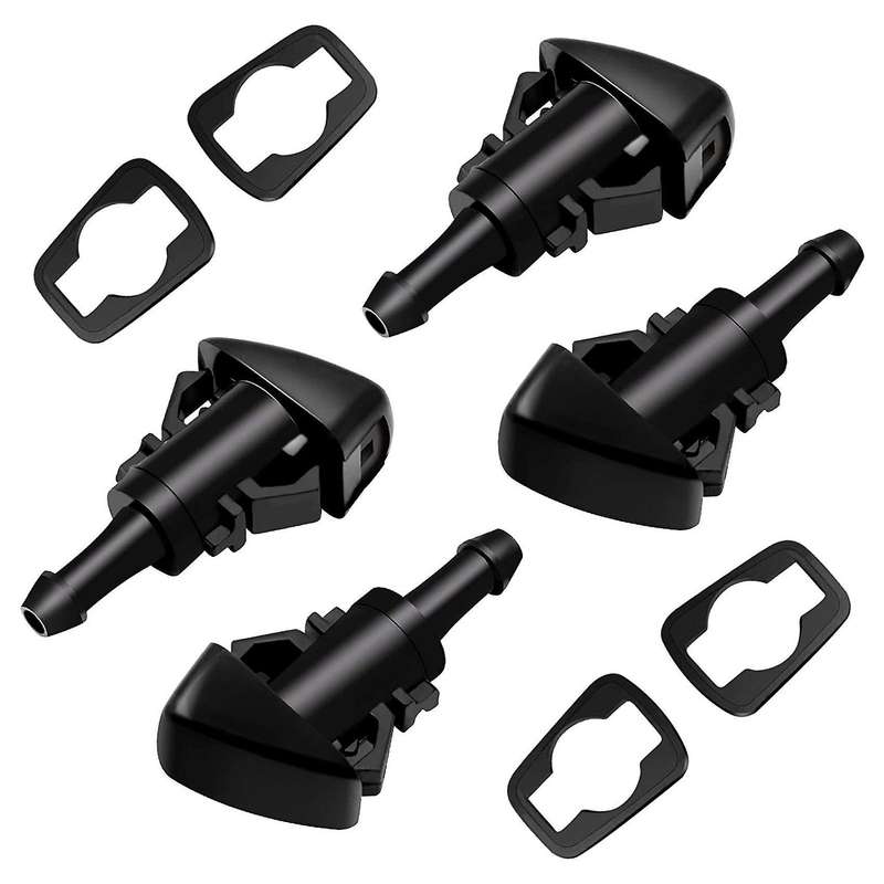 4 Pack Front Windshield Washer Nozzles Kit for Chrysler Dodge Ram