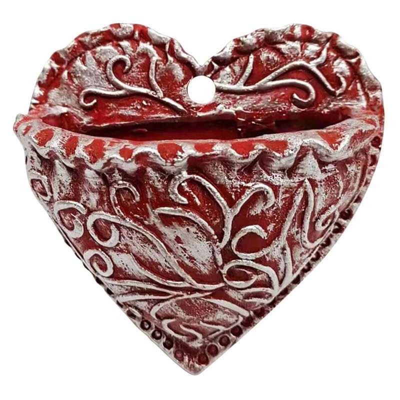 Heart-shaped Succulent Resin Flower Pot Planting Succulent Pots A