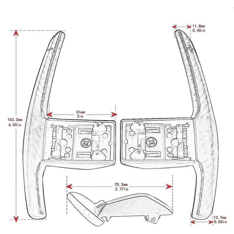 Steering Wheel Paddle Shifter For-bmw F10 F15 F20 F30 F36 G20,blue