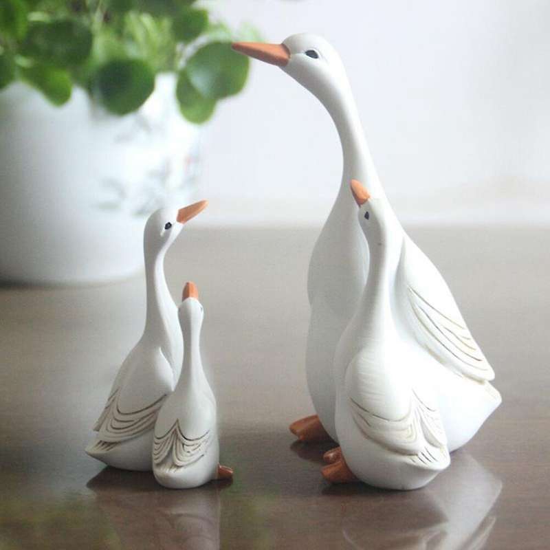 Garden Mother-daughter Duck Courtyard Micro-landscape Ornaments A