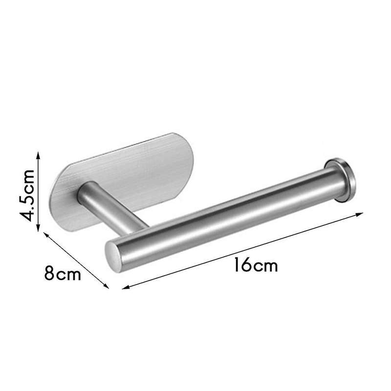Without Drilling Toilet Roll Holder Self-adhesive Roll Paper Holder