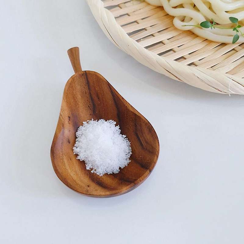 Wood Sauce Plate Pear Plates Wooden Wasabi Sauces Dispenser(pear)