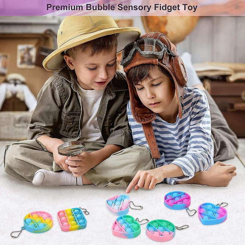 9 Pcs Fidget Sensory Toy Simple Fidget Toy Office Desk Toy for Kids