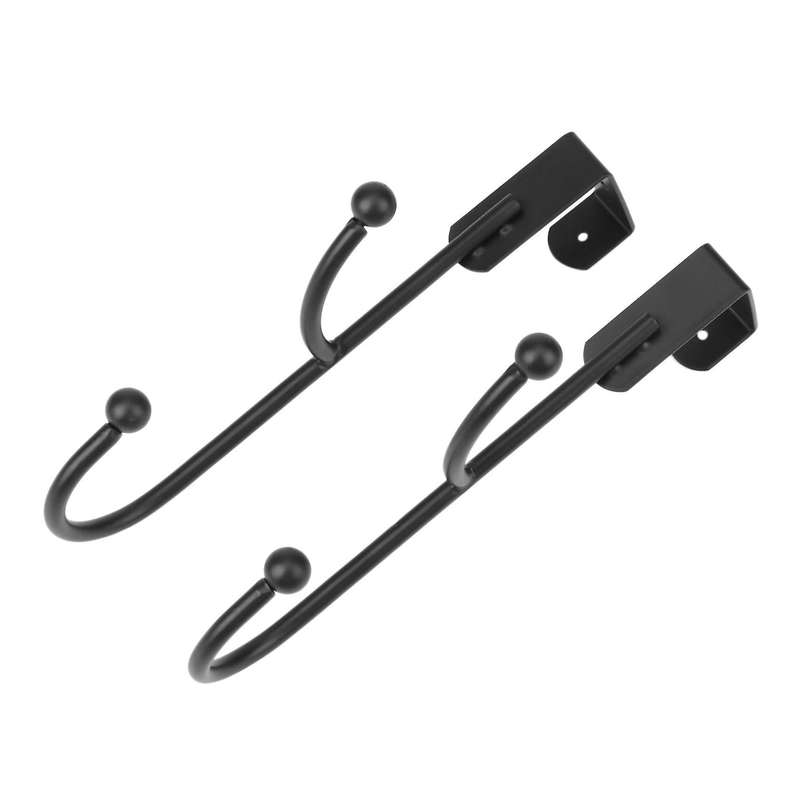 2pcs Decorative Over Door Double Hook for Coats,hoodies,hats,scarves