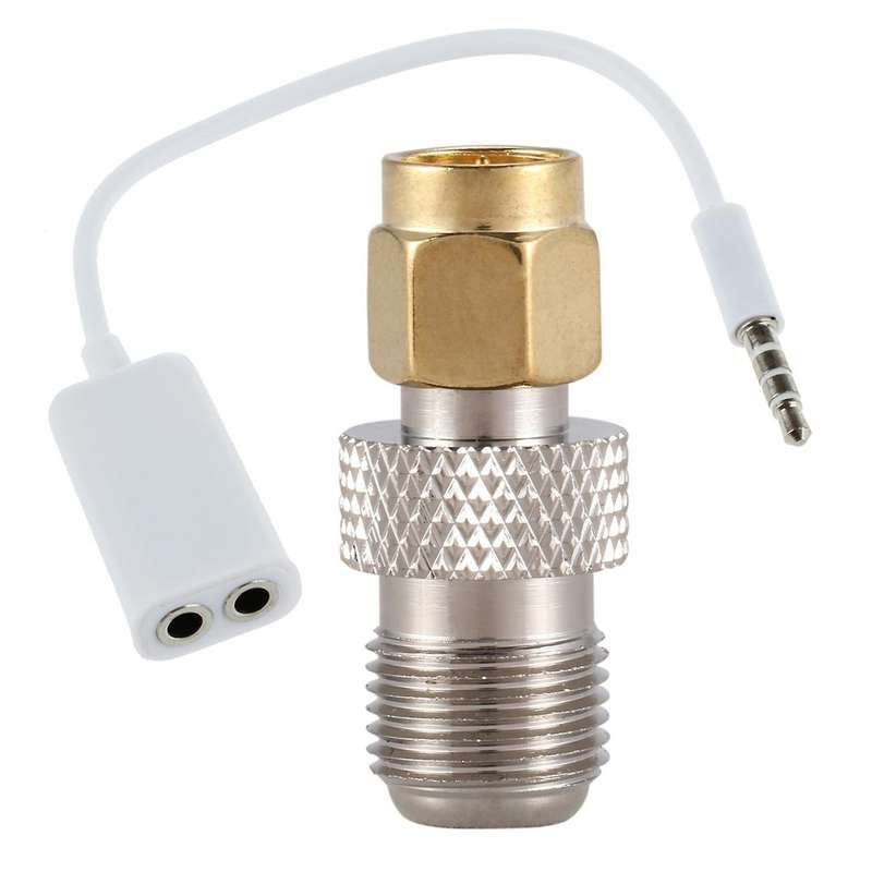 Rf Coaxial Coax Adapter Sma Male to F Female,silver