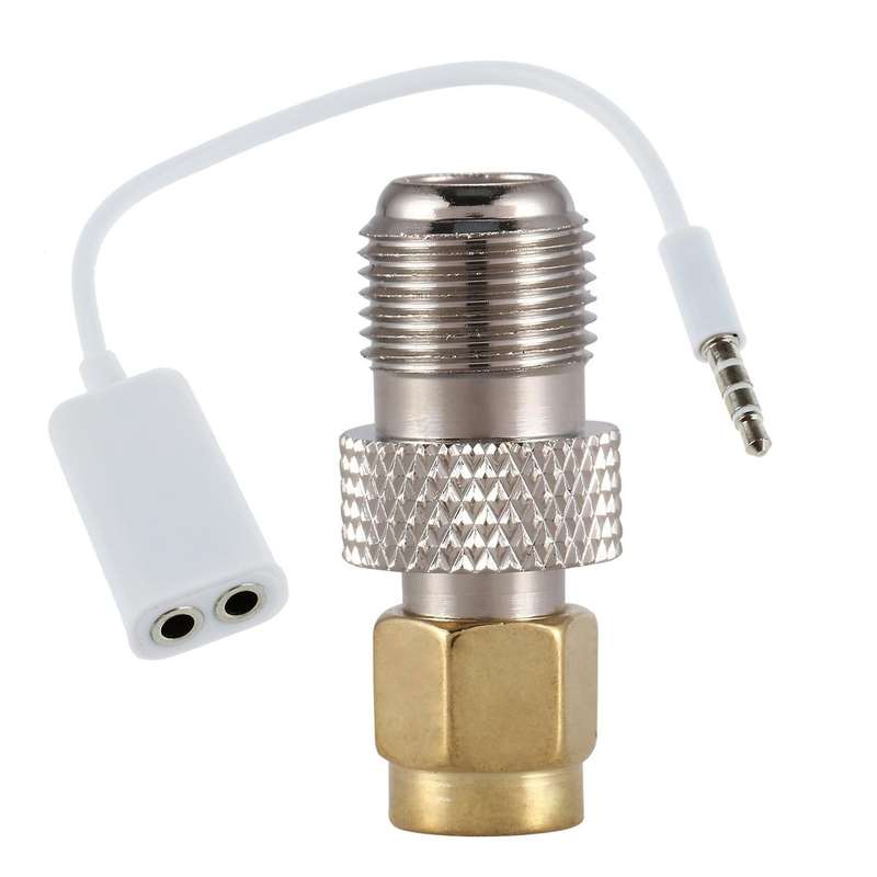 Rf Coaxial Coax Adapter Sma Male to F Female,silver
