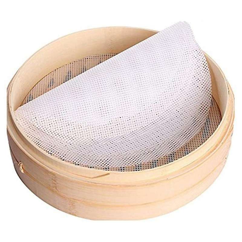 5 Pcs Silicone Steamer Mesh Mats, Reusable Non-stick Round 40cm