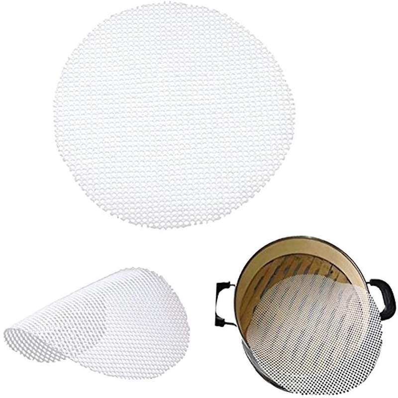 5 Pcs Silicone Steamer Mesh Mats, Reusable Non-stick Round 40cm
