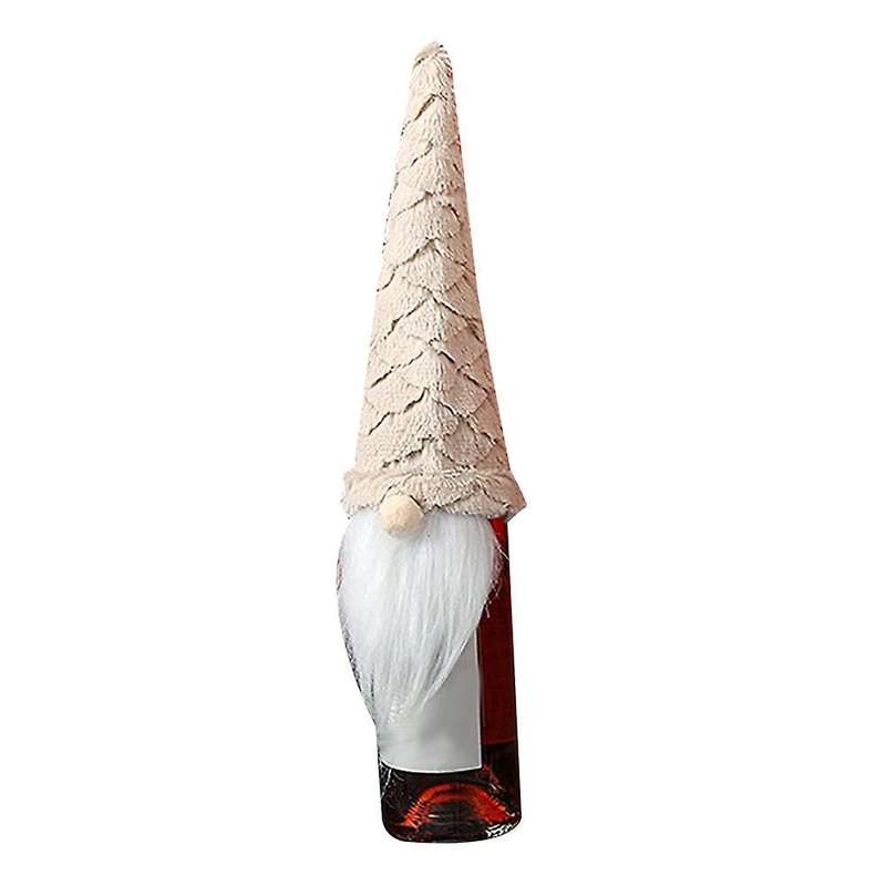 Christmas Hat Shape Champagne Bottle Cover for Dinner Table Decor