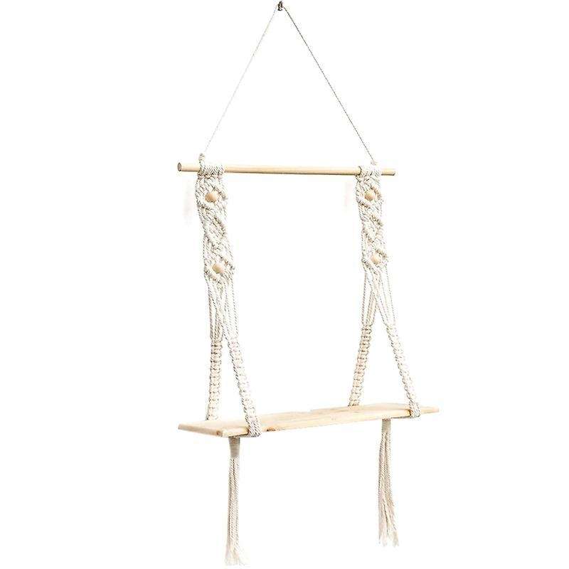 Wall Hanging Boho Room Decor Macrame Wall Shelf, Handmade Boho Decor