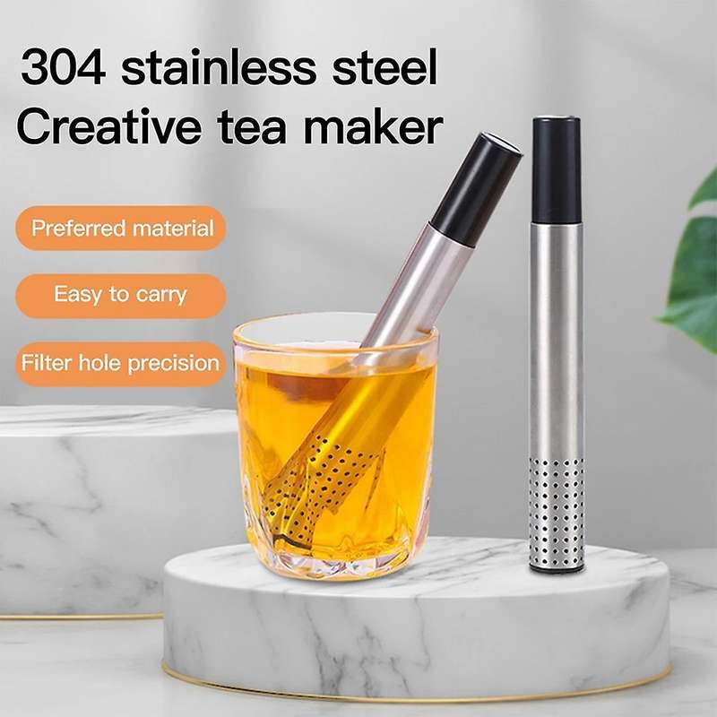2pcs Tea Maker Extra Fine Mesh Movable Stainless Steel Accessories