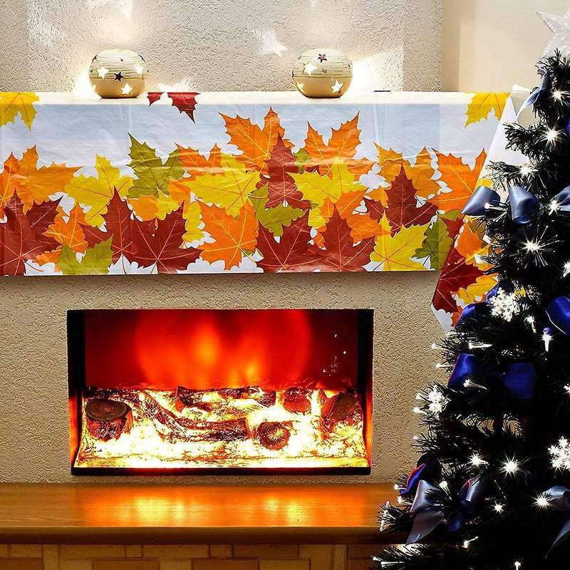 Thanksgiving Autumn Leaf Tablecloth Autumn Maple Leaf Tablecloth