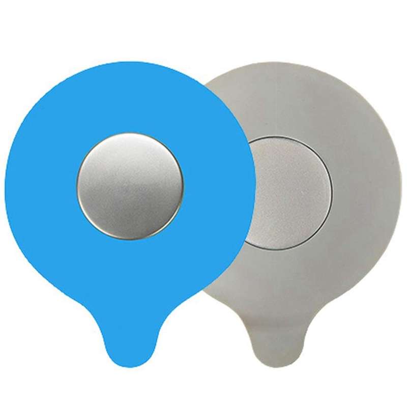 2 Pcs Silicone Tub Drain Stopper Cover Bathtub Plug Use(blue,grey)