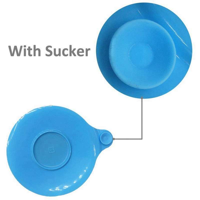 2 Pcs Silicone Tub Drain Stopper Cover Bathtub Plug Use(blue,grey)