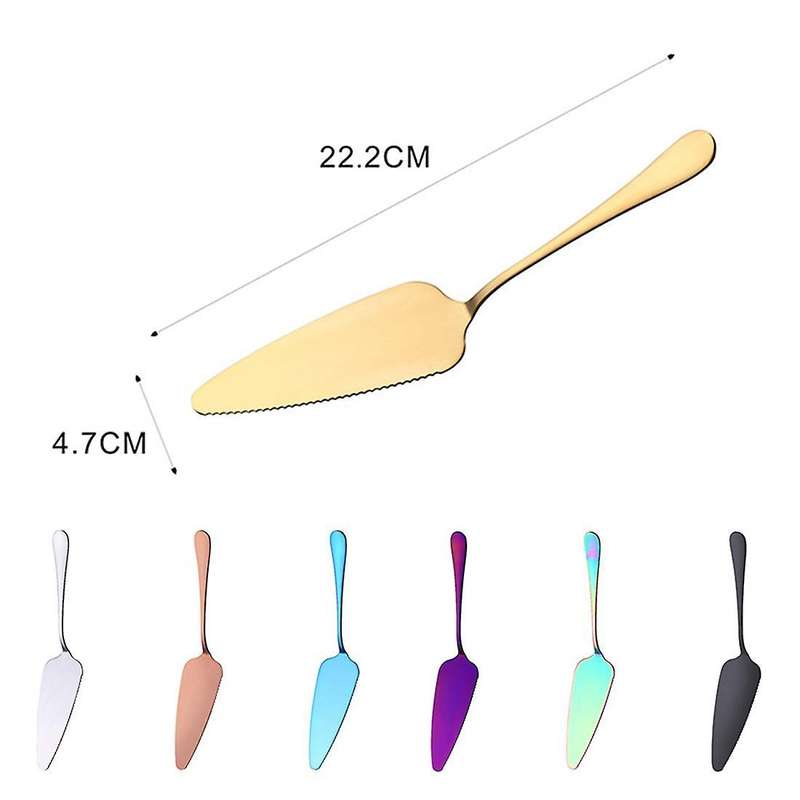 Rose Gold 304 Food Grade Stainless Steel Triangle Premium Cake Shovel