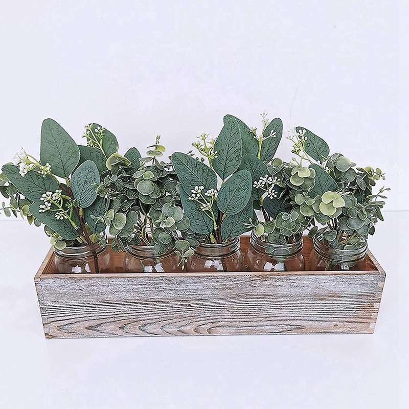 Mixed Eucalyptus Leaves Stems Bulk Artificial Eucalyptus Leaves