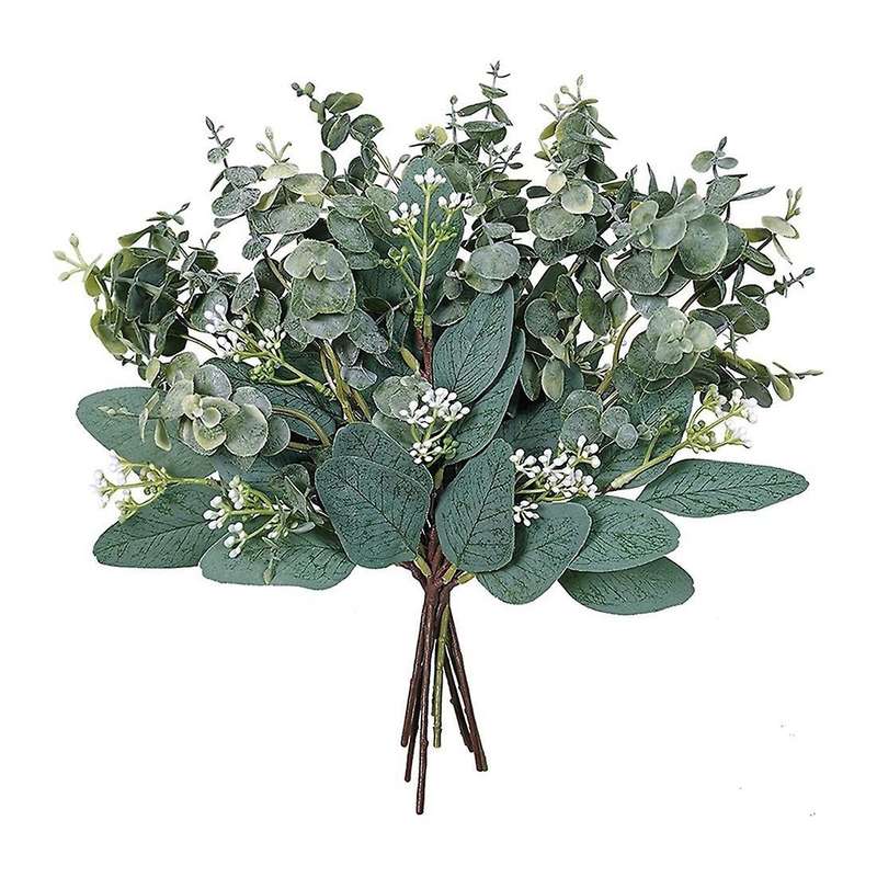 Mixed Eucalyptus Leaves Stems Bulk Artificial Eucalyptus Leaves