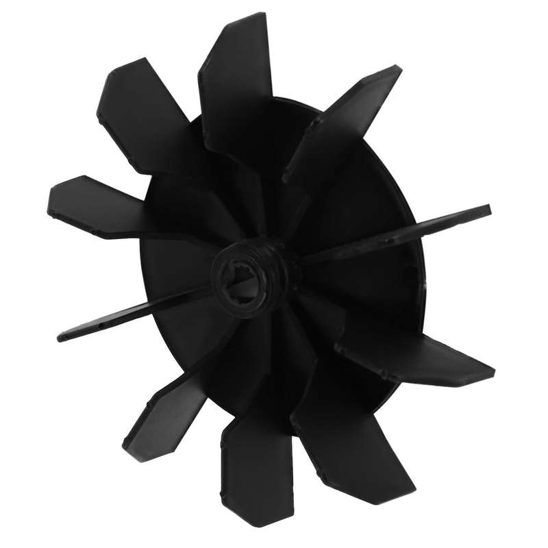 Replacement 0.5 Inner Bore 10 Impeller Air Compressor Motor Fan Black