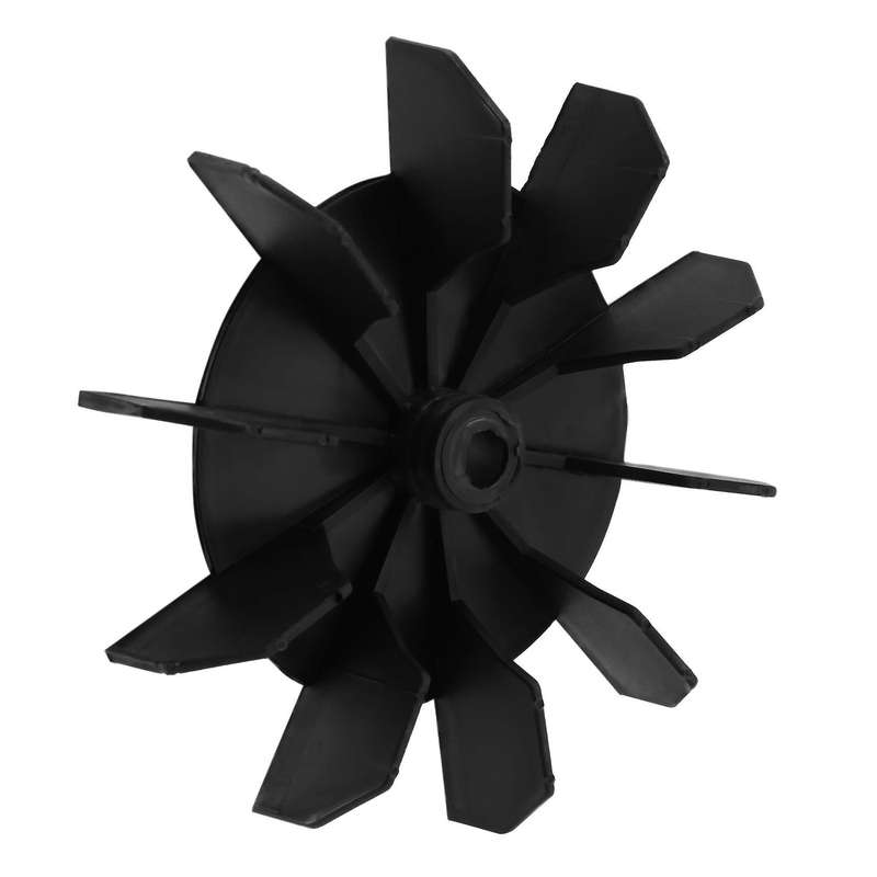Replacement 0.5 Inner Bore 10 Impeller Air Compressor Motor Fan Black