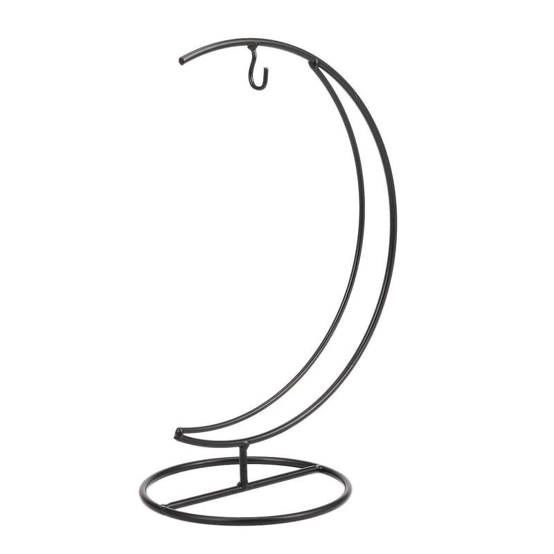 1 Piece Hand-made Iron Moon Shape Wedding Glass Ball Hanging Stand