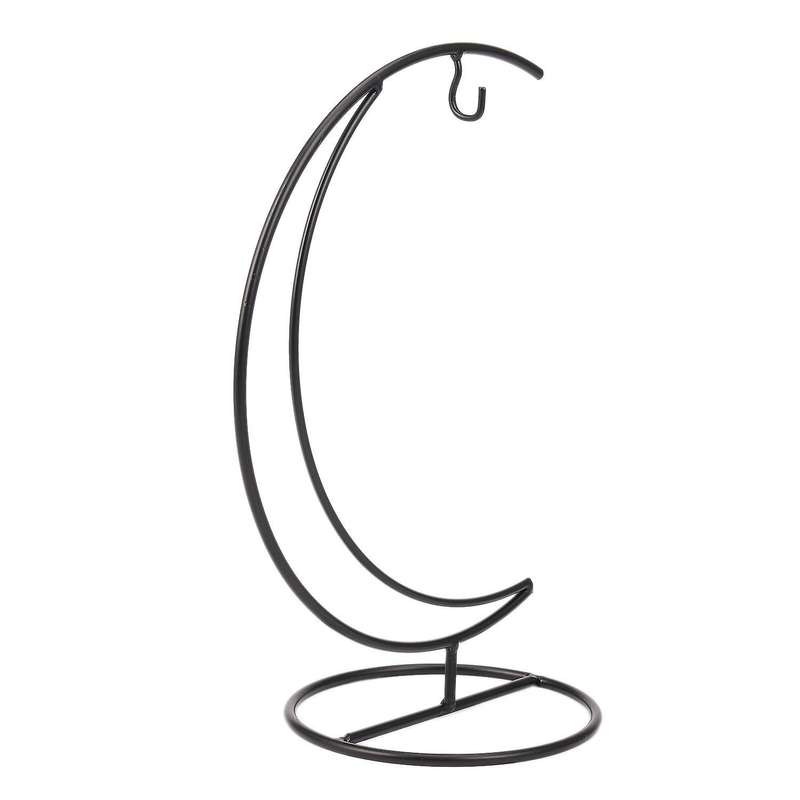 1 Piece Hand-made Iron Moon Shape Wedding Glass Ball Hanging Stand
