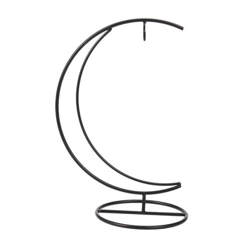 1 Piece Hand-made Iron Moon Shape Wedding Glass Ball Hanging Stand